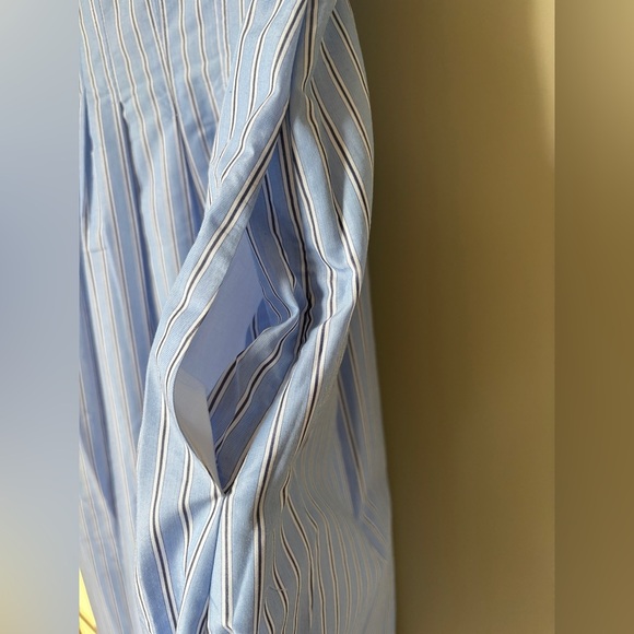 NEW SIMKHAI Kittiya Cotton Midi Dress in Harbour Blue Stripe | US 2 UK 6 - Picture 9 of 14